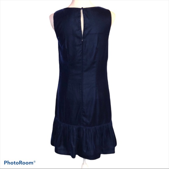 J.Crew Velvet Ruffle Hem Dress **Sold Out** - Picture 3 of 5